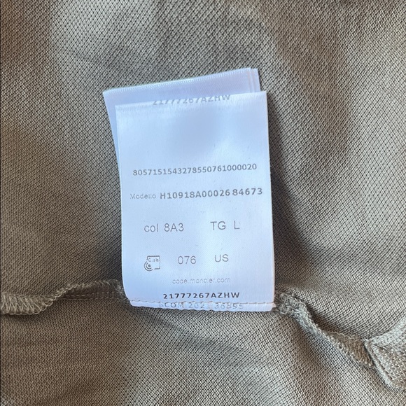 Moncler Dark Green Polo with Logo - Picture 13 of 14